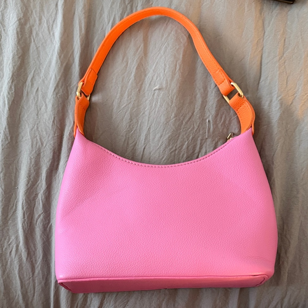 Vibrant Pink and Orange Shoulder Bag